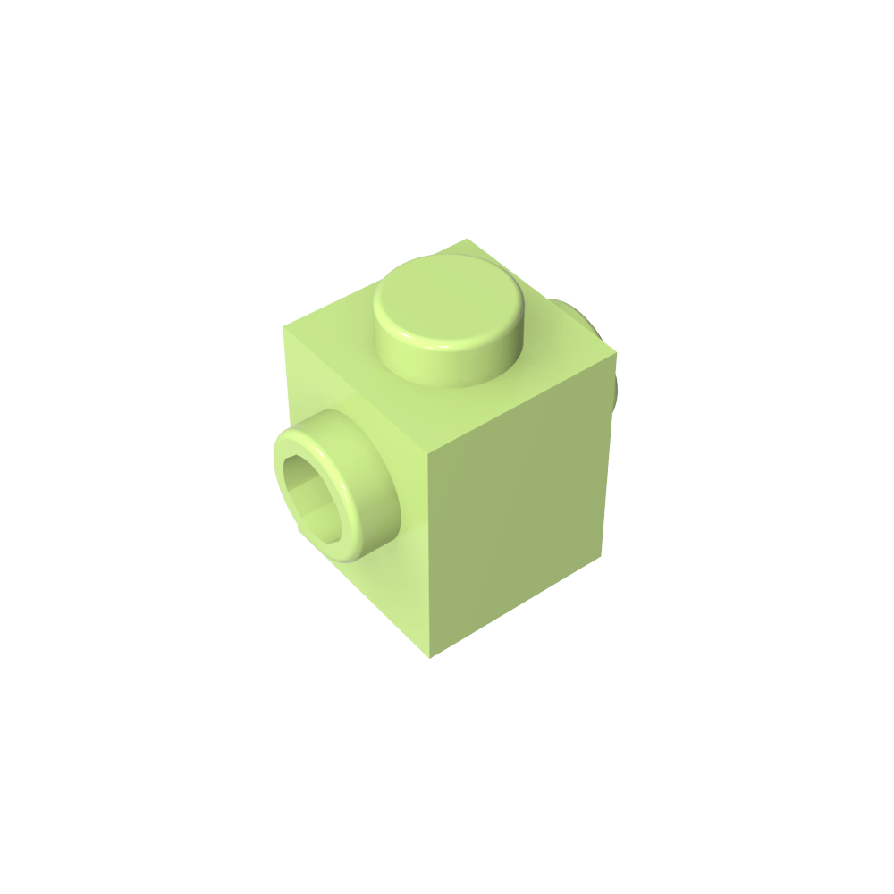 Ladrillo especial 1 x 1 con tacos en 2 lados-MyGobricksEs