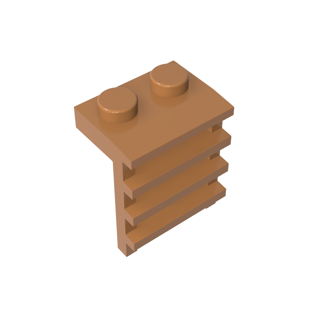 Placa Especial 1 x 2 con Escalera-MyGobricksEs