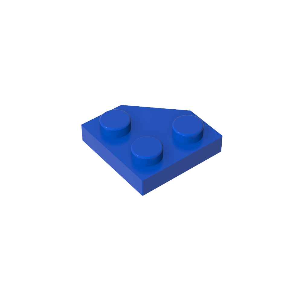 Placa de cuña de 2 x 2 con esquinas cortadas-MyGobricksEs