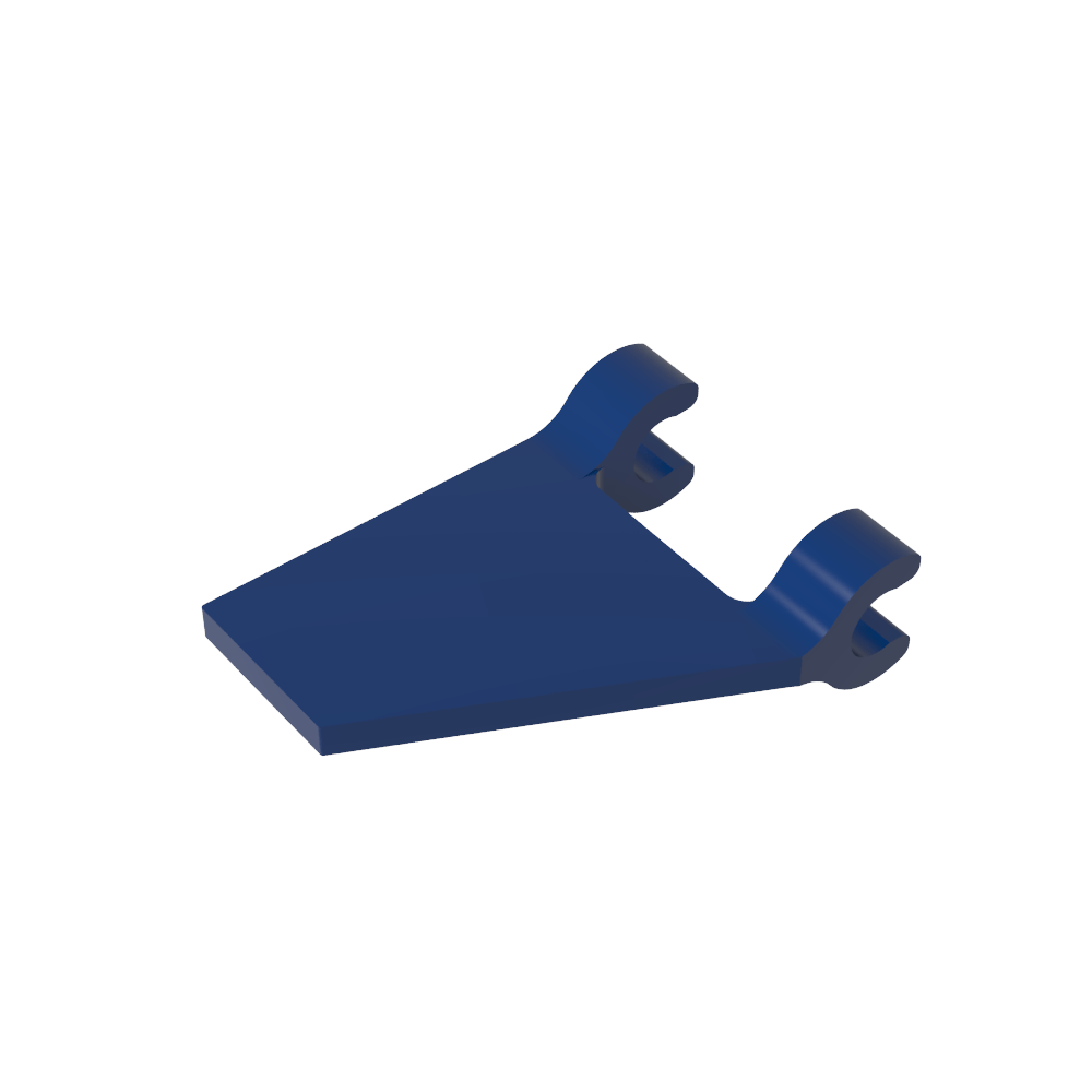 Bandera trapezoidal 2 x 2 con 2 clips [clips en U gruesos]-MyGobricksEs
