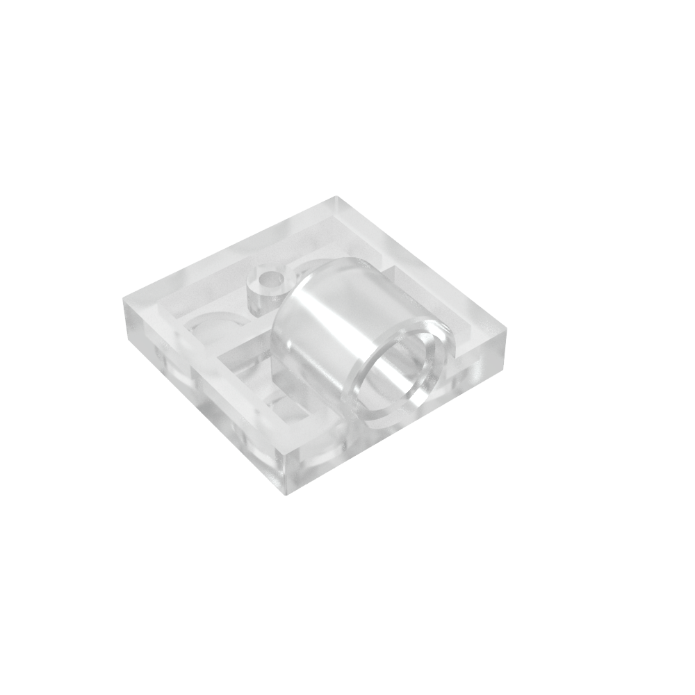 Placa Especial 2 x 2 con 1 Orificio para Pasador [Costilla Inferior Completa]-MyGobricksEs