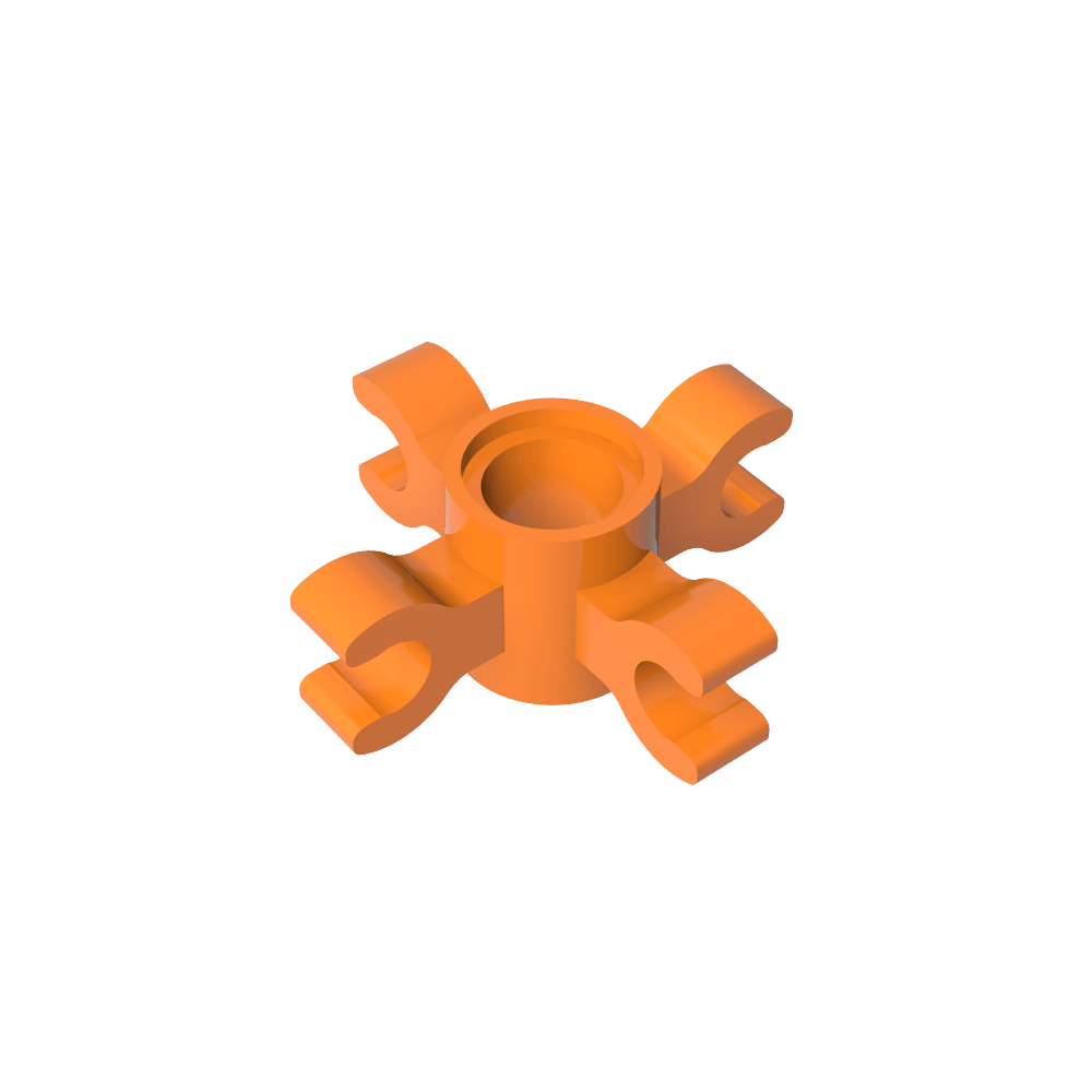 Conector Technic Pin Redondo con 4 Clips-MyGobricksEs