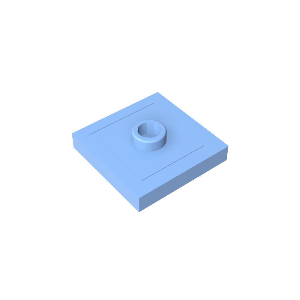Placa especial 2 x 2 con ranura y perno central (puente)-MyGobricksEs