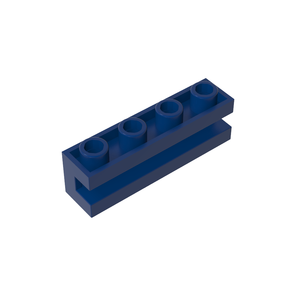 Ladrillo Especial 1 x 4 con Ranura-MyGobricksEs