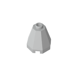 Cono 2 x 2 x 1 2/3 Octogonal, Stud Abierto-MyGobricksEs