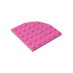 Placa de esquina redonda 6 x 6-MyGobricksEs