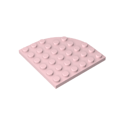 Placa de esquina redonda 6 x 6-MyGobricksEs