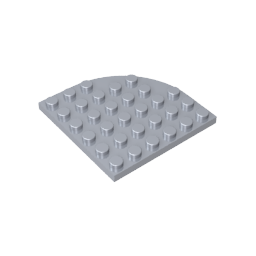Placa de esquina redonda 6 x 6-MyGobricksEs
