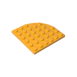 Placa de esquina redonda 6 x 6-MyGobricksEs