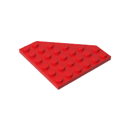 Placa de cuña de 6 x 6 esquinas cortadas-MyGobricksEs