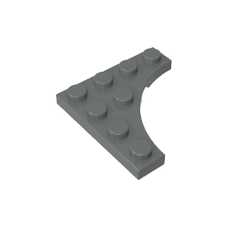 Placa especial 4 x 4 con recorte curvo-MyGobricksEs