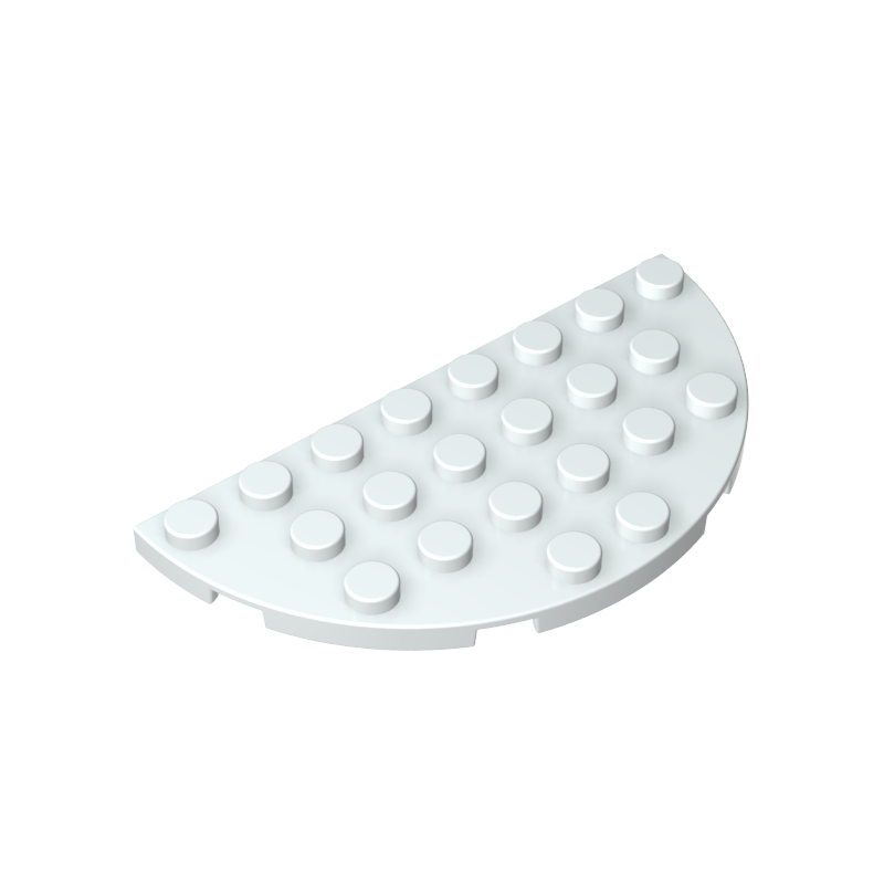 Placa semicircular 4x8
