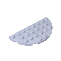 Placa semicircular 4x8