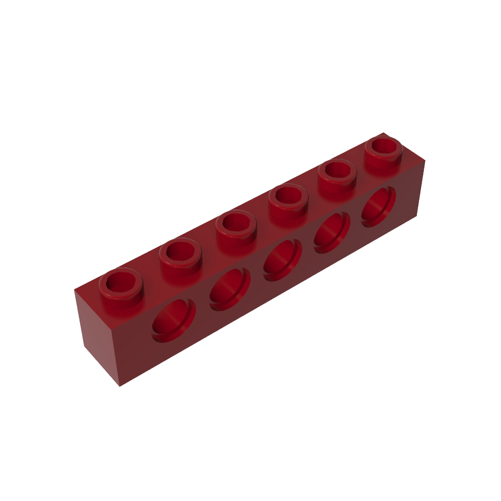 Ladrillo técnico 1 x 6 [5 agujeros]-MyGobricksEs