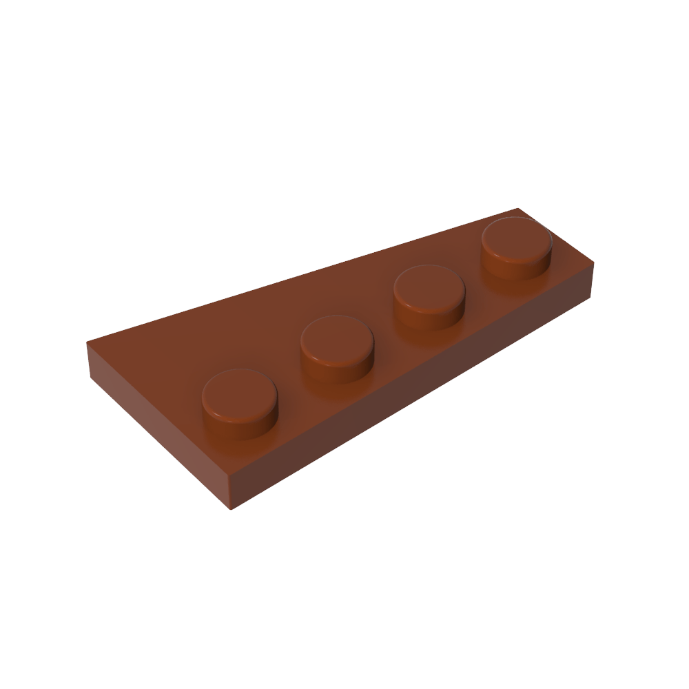 Placa de cuña 4 x 2 izquierda-MyGobricksEs