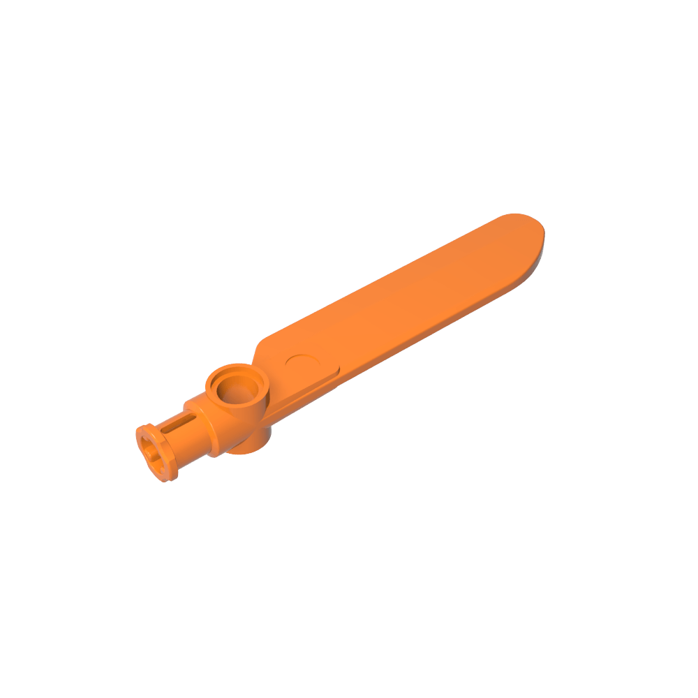 Pala de rotor Technic pequeña con eje y extremo conector de pasador-MyGobricksEs