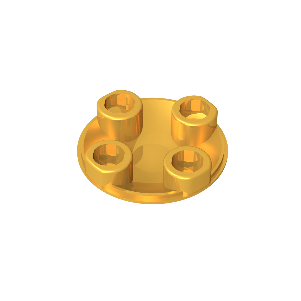 Plato redondo 2 x 2 con fondo redondeado [Boat Stud]-MyGobricksEs
