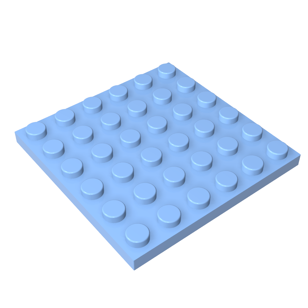 Placa 6 x 6-MyGobricksEs