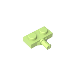 Placa especial 1 x 2 con soporte para rueda, ranura simple-MyGobricksEs