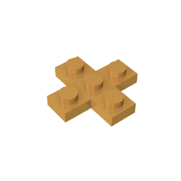 Placa 3 x 3 Cruz-MyGobricksEs