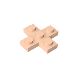 Placa 3 x 3 Cruz-MyGobricksEs