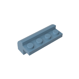 Ladrillo curvo 2 x 4 x 1 1/3 con parte superior curva-MyGobricksEs