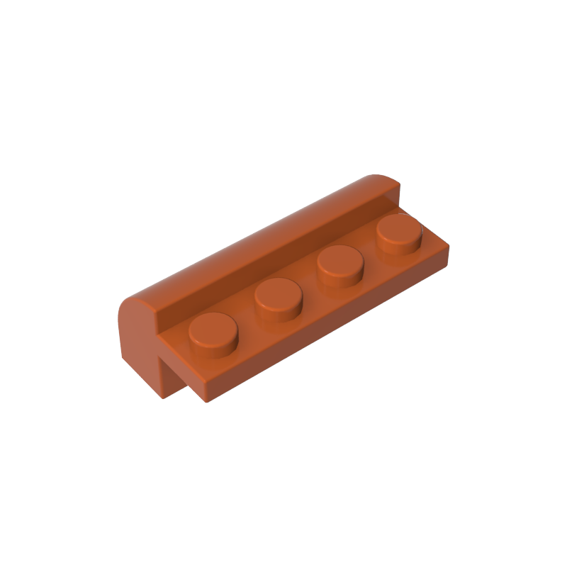 Ladrillo curvo 2 x 4 x 1 1/3 con parte superior curva-MyGobricksEs