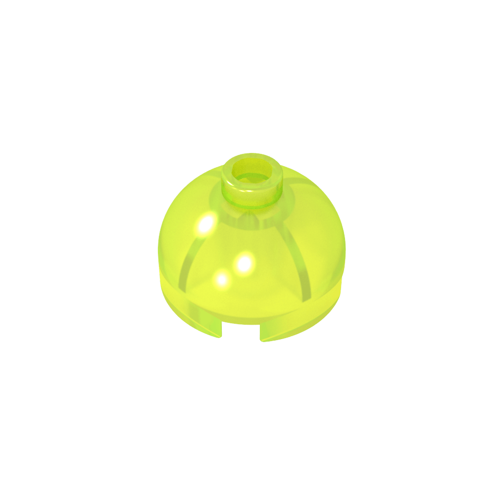 Ladrillo redondo de 2 x 2 con parte superior abovedada - Perno abierto bloqueado sin soporte de eje inferior-MyGobricksEs