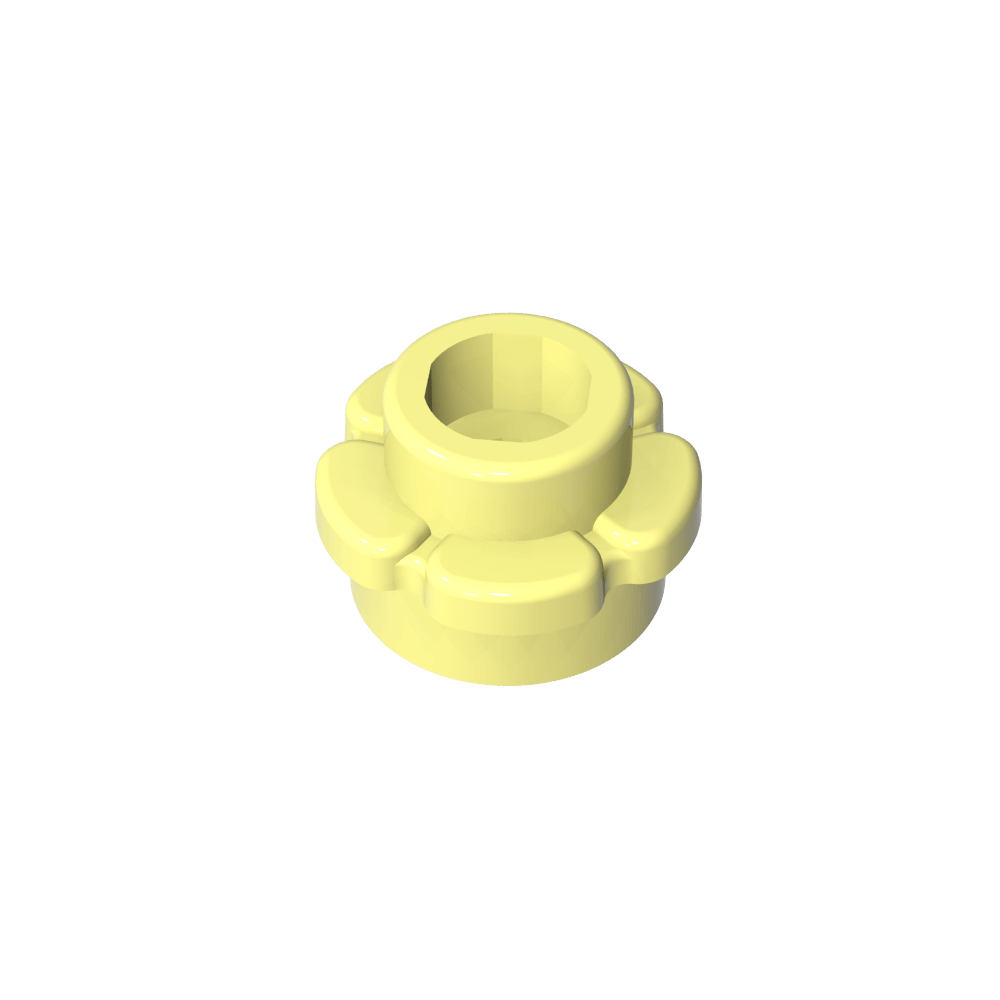 Planta, Flor, Plato Redondo 1 x 1 con 5 Pétalos-MyGobricksEs