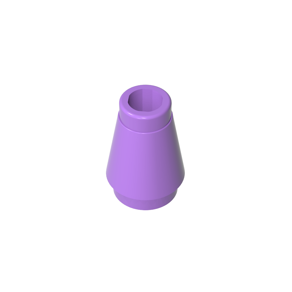 Cono 1 x 1 [Sin ranura superior]-MyGobricksEs