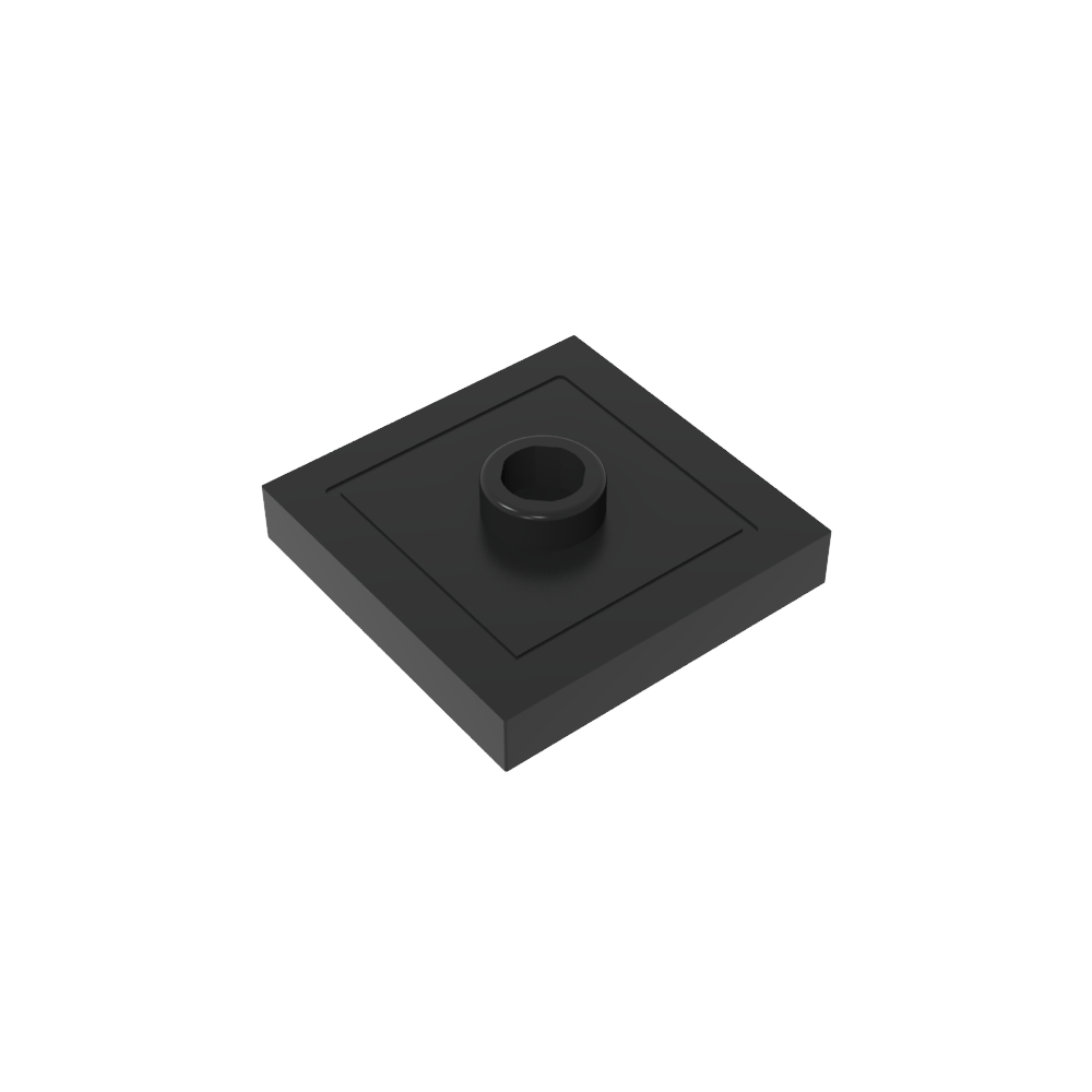 Placa especial 2 x 2 con ranura y perno central (puente)-MyGobricksEs