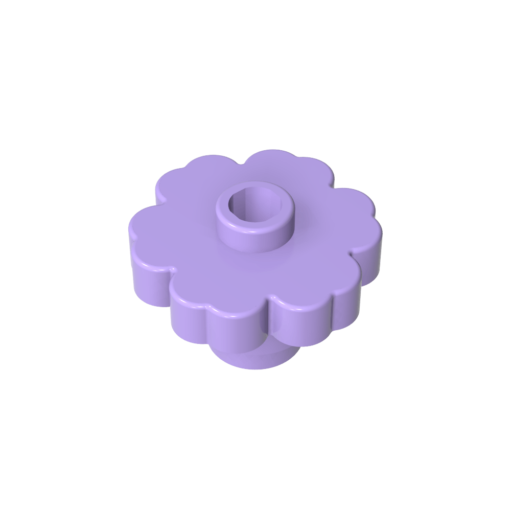 Planta, Flor 2 x 2 - Redonda [Agujero Abierto]-MyGobricksEs