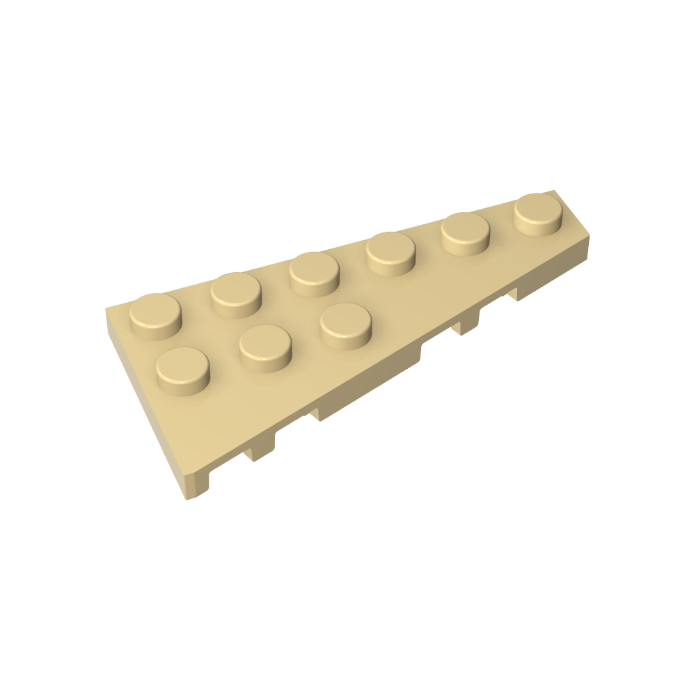 Placa de cuña 6 x 3 derecha-MyGobricksEs