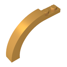 Arco de ladrillo 1 x 6 x 3 1/3 parte superior curva-MyGobricksEs