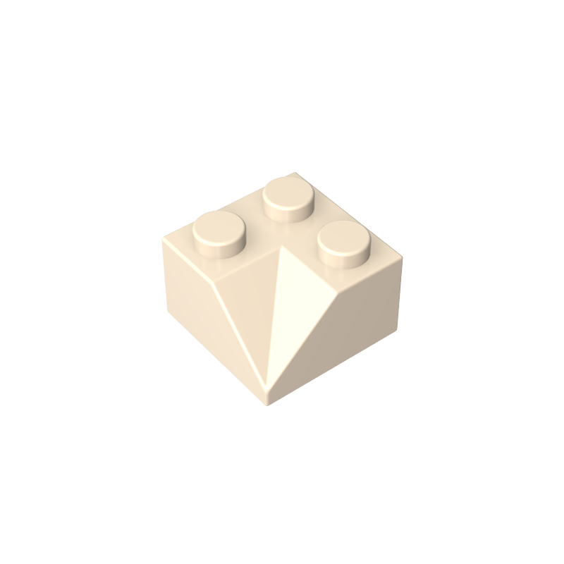Pendiente 45° 2 x 2 Doble Cóncava-MyGobricksEs