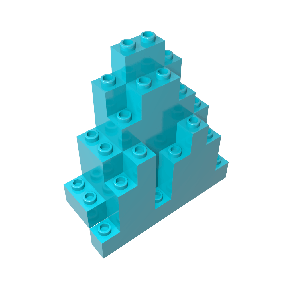 Panel de roca triangular de 3 x 8 x 7 (también conocido como LURP)-MyGobricksEs