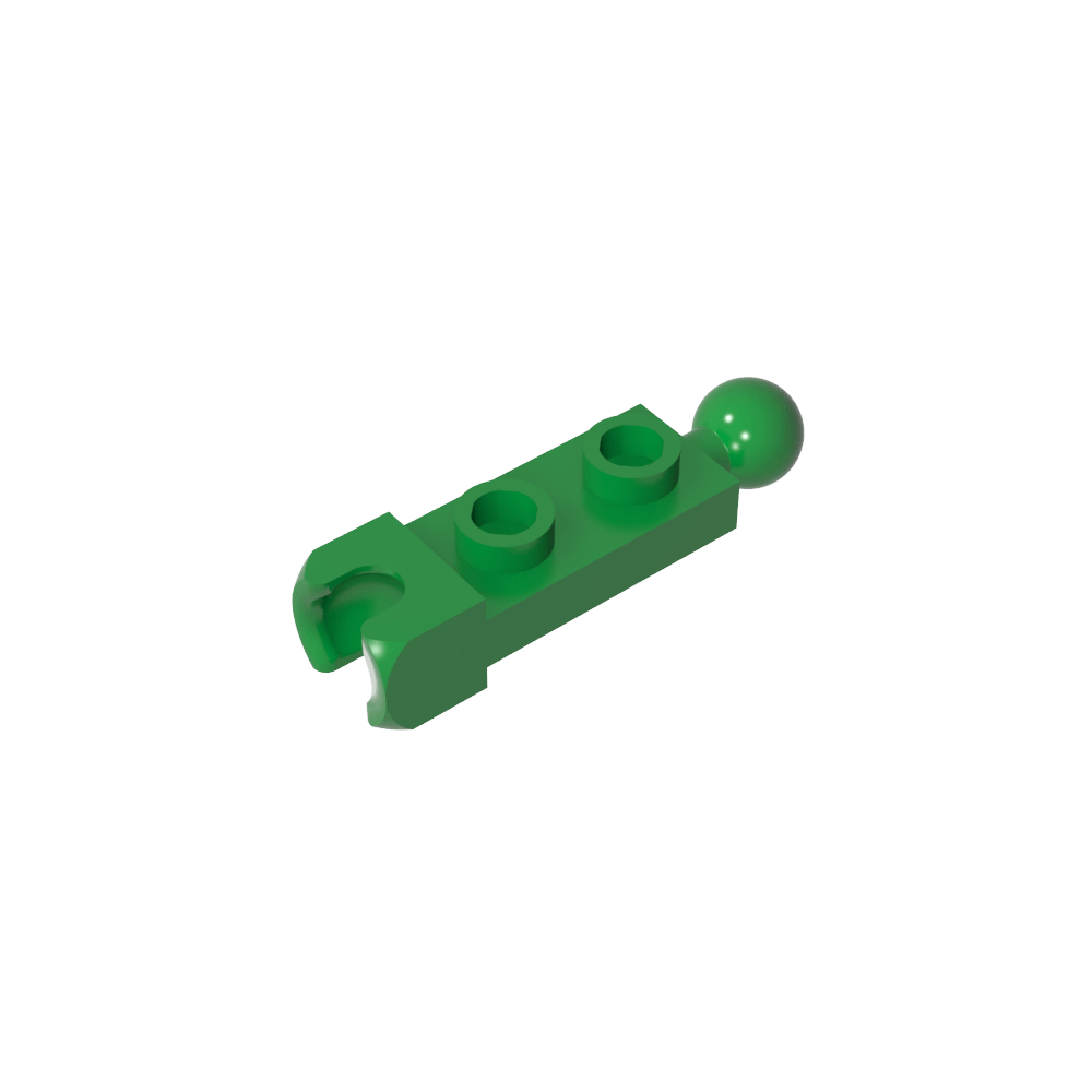 Placa especial 1 x 2 con copa de extremo de 5,9 mm y bola de remolque-MyGobricksEs
