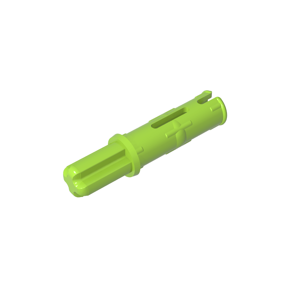 Pasador de eje Technic 3L con crestas de fricción longitudinales y eje 1L-MyGobricksEs