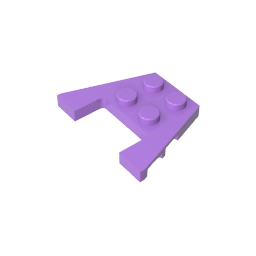 Placa de cuña de 3 x 4 con muescas para pernos-MyGobricksEs