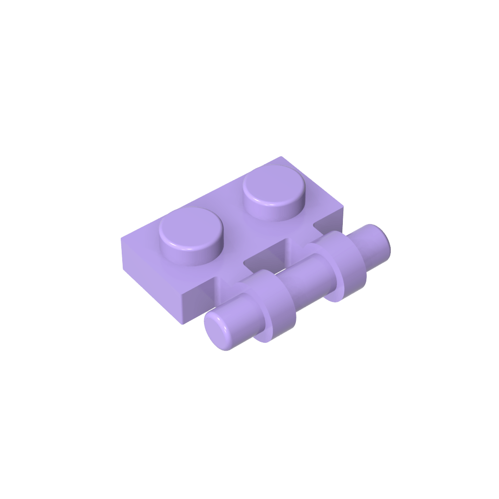 Placa especial 1 x 2 asas laterales [extremos libres]-MyGobricksEs