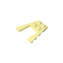Placa de cuña 4 x 4 con corte de 2 x 2-MyGobricksEs