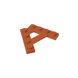 Placa especial de 4 pernos con ángulo de 45°-MyGobricksEs