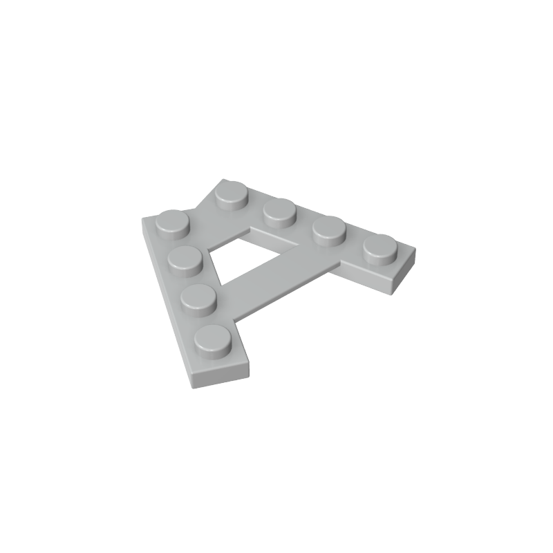 Placa especial de 4 pernos con ángulo de 45°-MyGobricksEs
