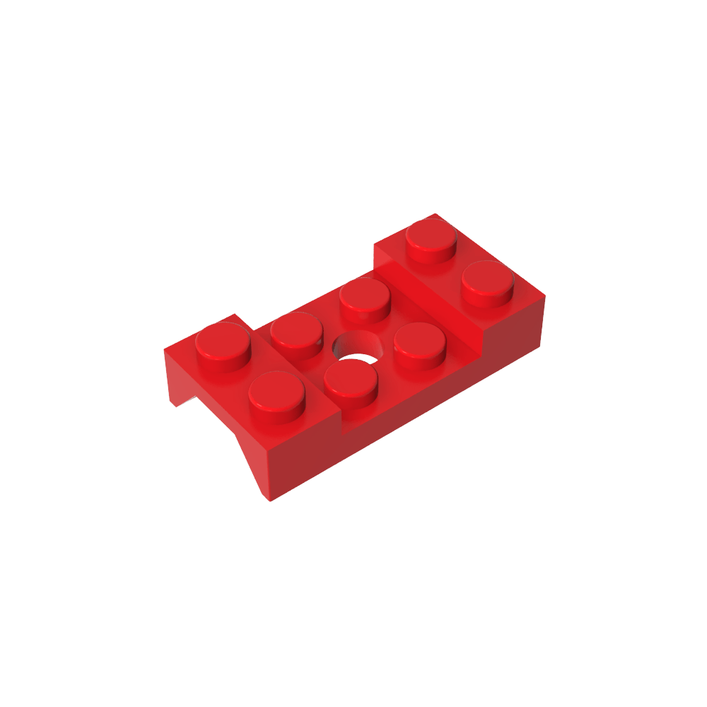 Paso de rueda, guardabarros 2 x 4 tachonado con orificio-MyGobricksEs