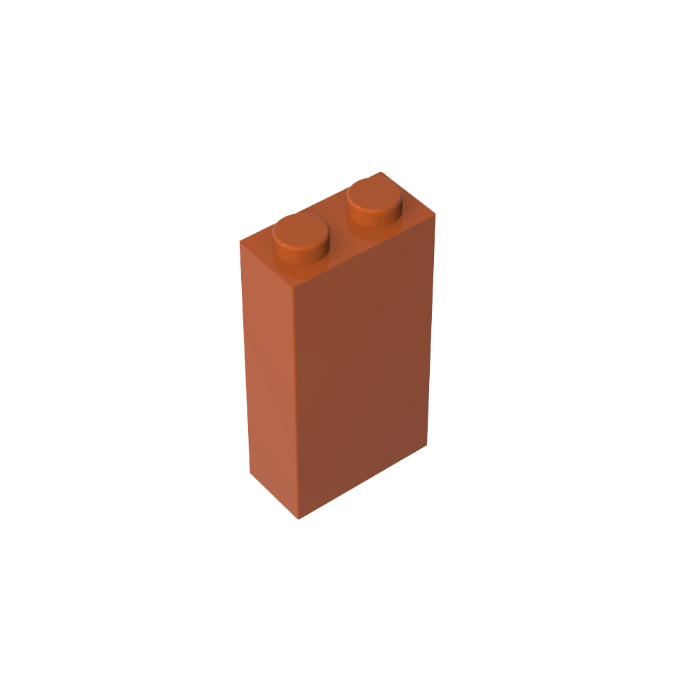 Ladrillo 1 x 2 x 3 con soporte para perno inferior-MyGobricksEs