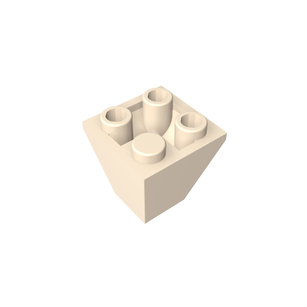 Pendiente Invertida 45° 2 x 2 Doble Convexa-MyGobricksEs
