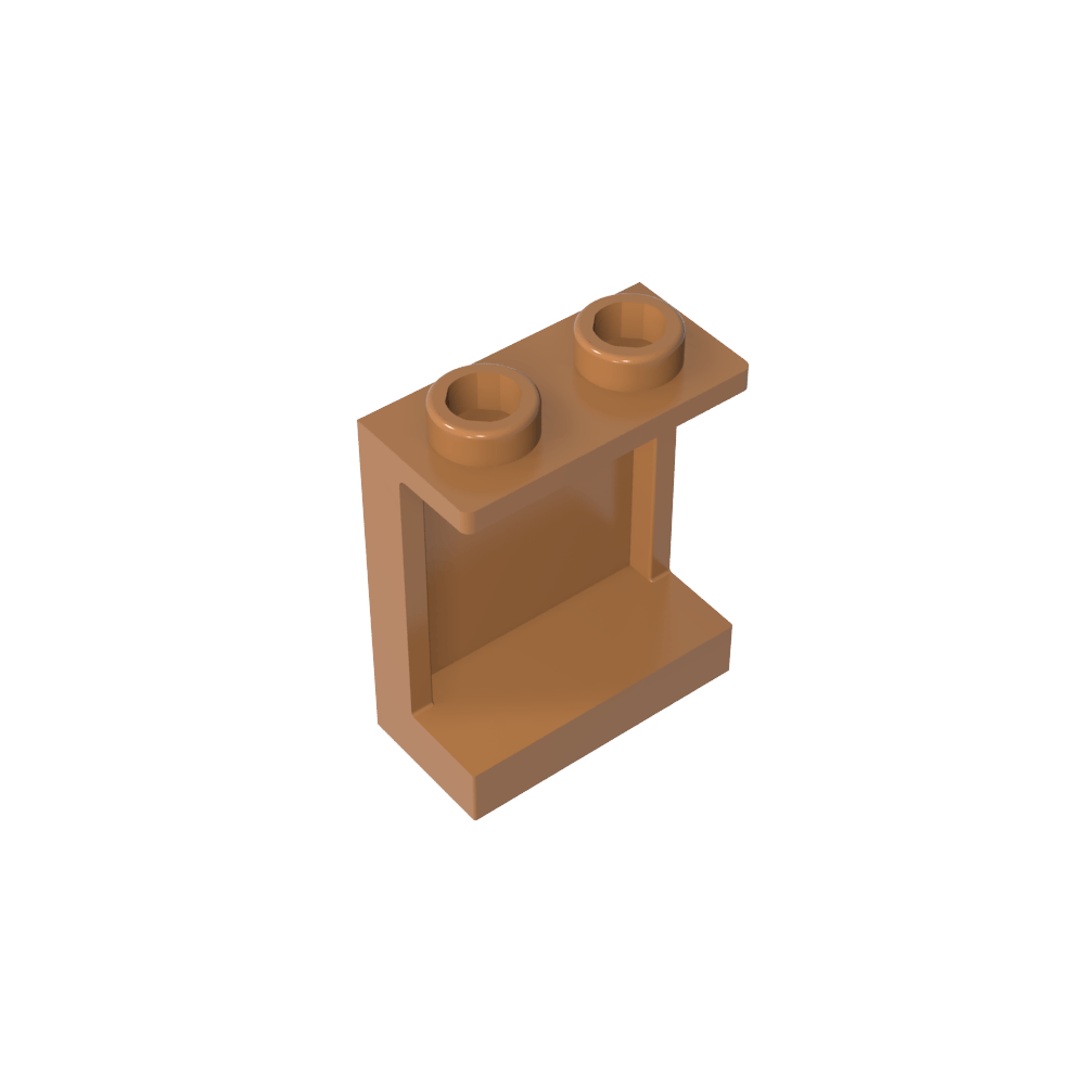 Panel 1 x 2 x 2 [Soportes laterales / Montantes huecos]-MyGobricksEs