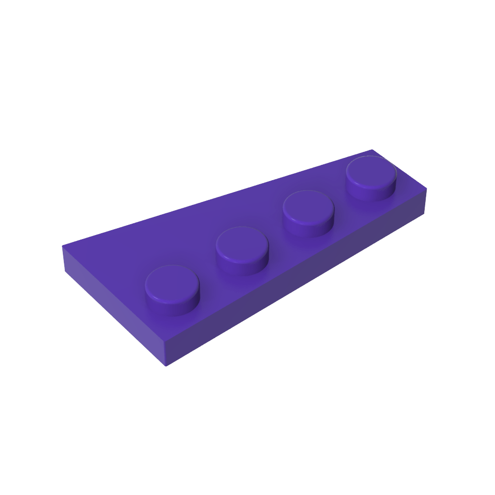 Placa de cuña 4 x 2 izquierda-MyGobricksEs