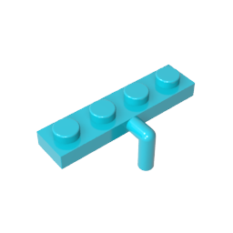 Placa Especial 1 x 4 con Brazo Abajo-MyGobricksEs