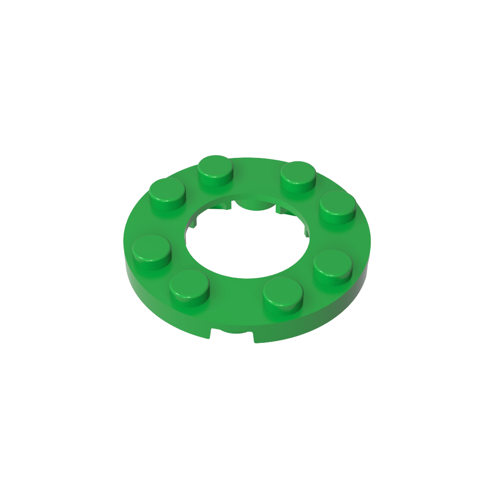 Plato redondo 4x4 con agujero 2x2-MyGobricksEs